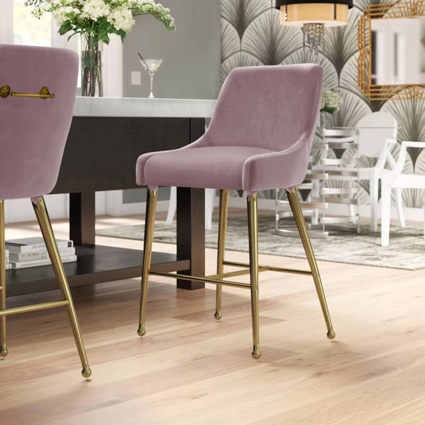 Everly Quinn Emerico Velvet Solid Back Side Chair & Reviews Wayfair